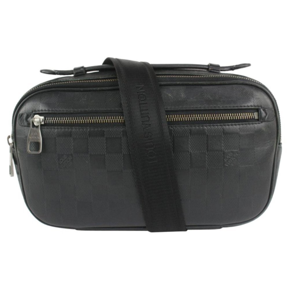 Louis Vuitton Black Damier Infini Leather Ambler Bum Bag Waist Fanny Pack